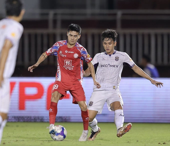 TP.HCM đã có một trận đấu rất tệ trước CLB Bình Dương. Ảnh: Anh Khoa